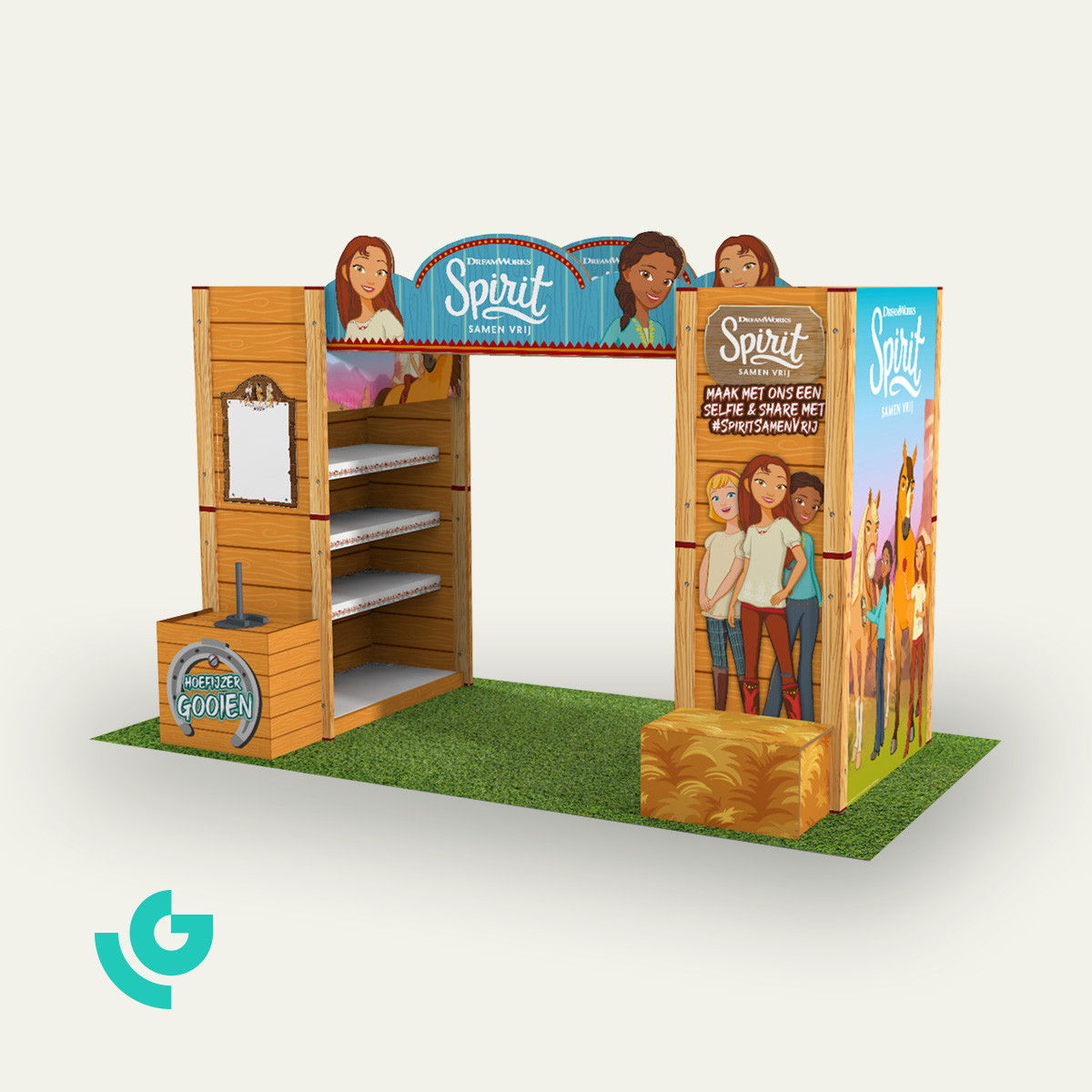Shop-in-shop en carton alvéolaire - jouets (0366)