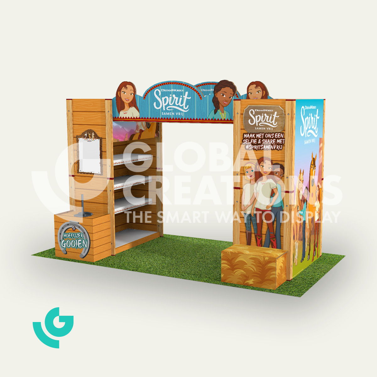 Honeycomb cardboard shop-in-shop - toys (0366)
