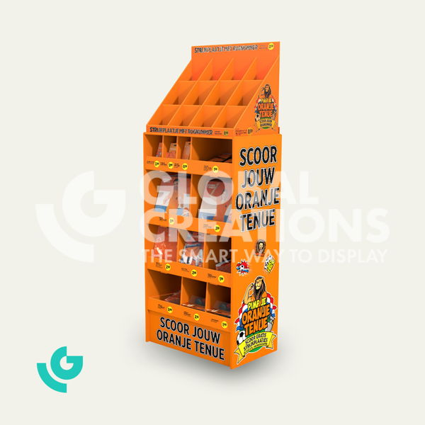 Cardboard floor displays - clothing (0182)