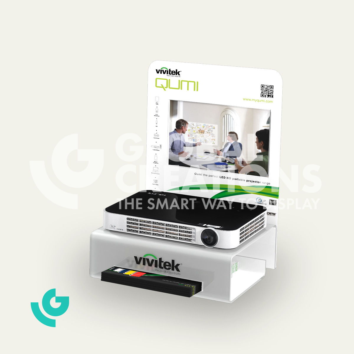 Plastic counter displays - office accessories (0059)