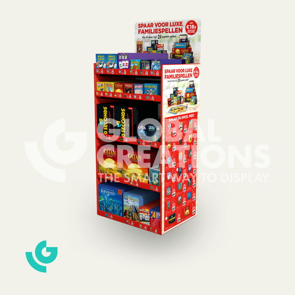 Honeycomb cardboard floor displays - toys (0363)