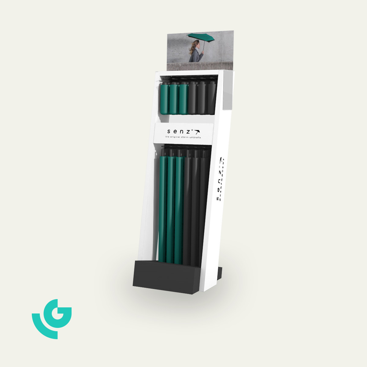 Displays de sol en métal - produits ménagers (0347)