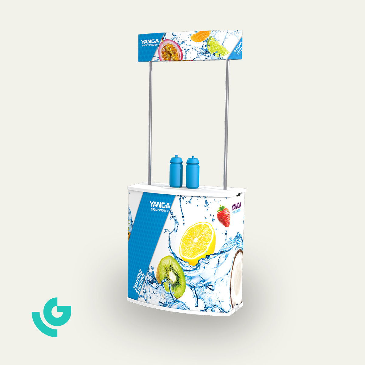 Displays de sol en plastique - boissons (0044)