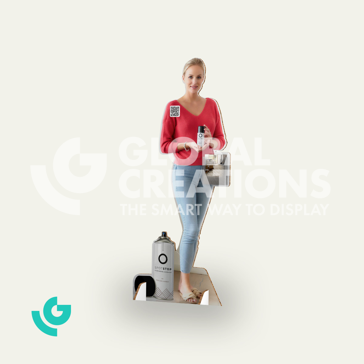 Honeycomb cardboard floor displays - Point of Sale (0369)