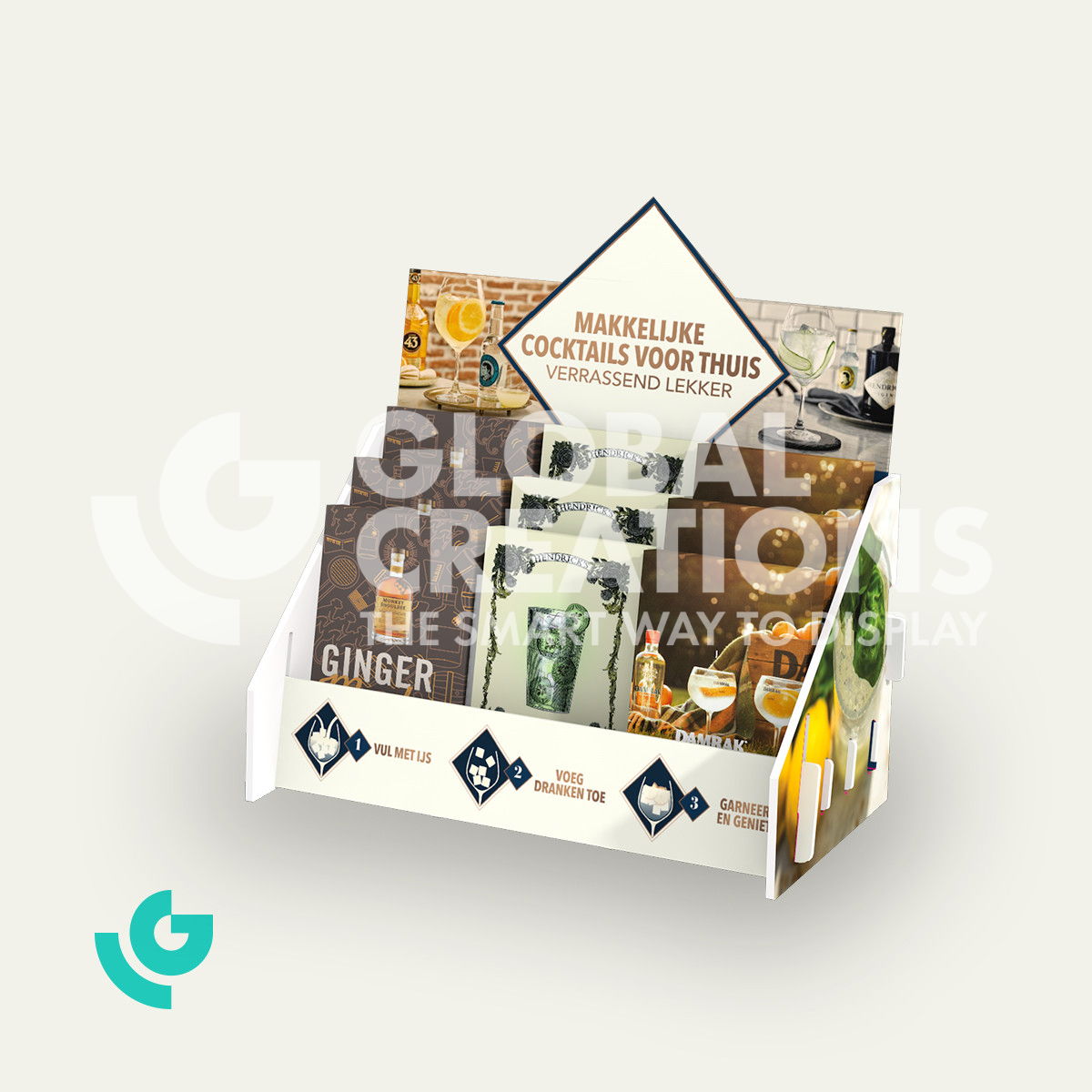 Plastic counter displays - drinks (0039)