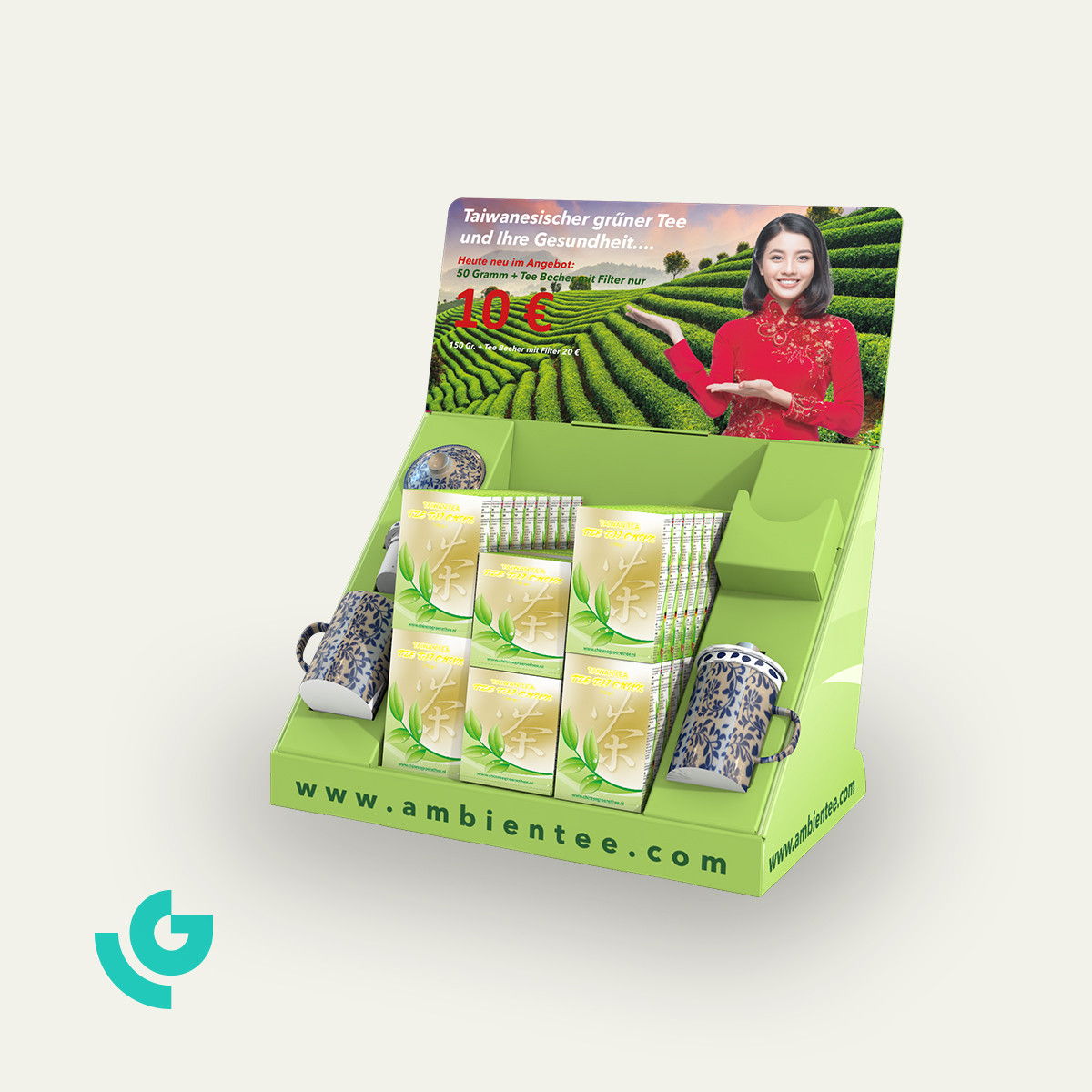 Displays de comptoir en carton - boissons (0027)