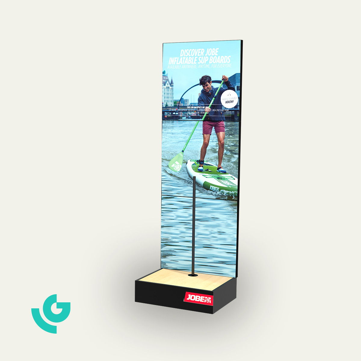 Displays de sol en bois - sport (0011)