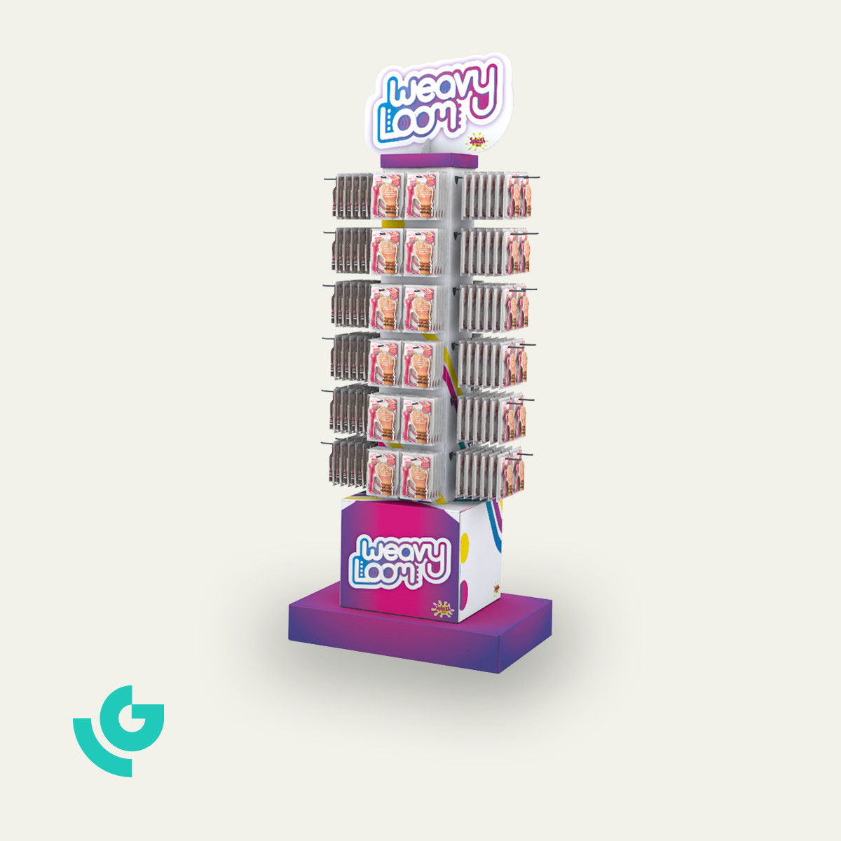 Displays de sol en carton - jouets (0429)