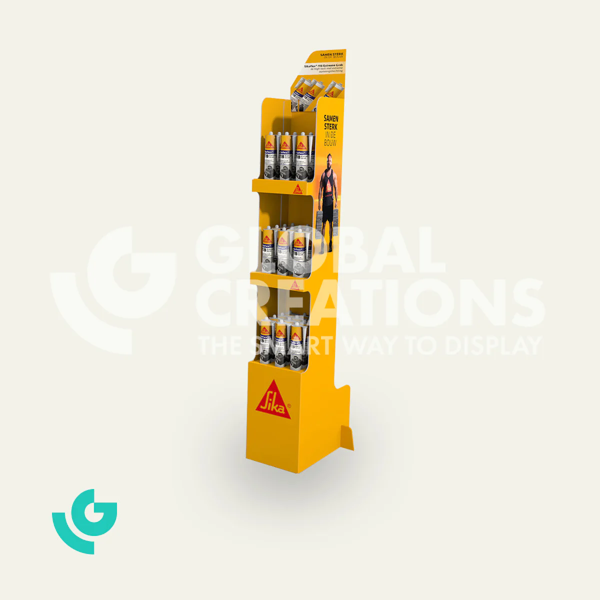 Cardboard floor displays - DIY (0350)