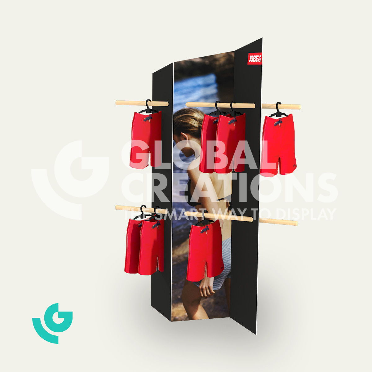 Plastic floor displays - sports (0008)