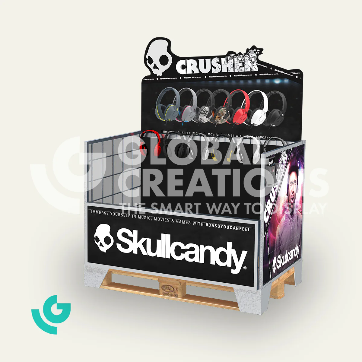 Metal floor displays - sound (0106)