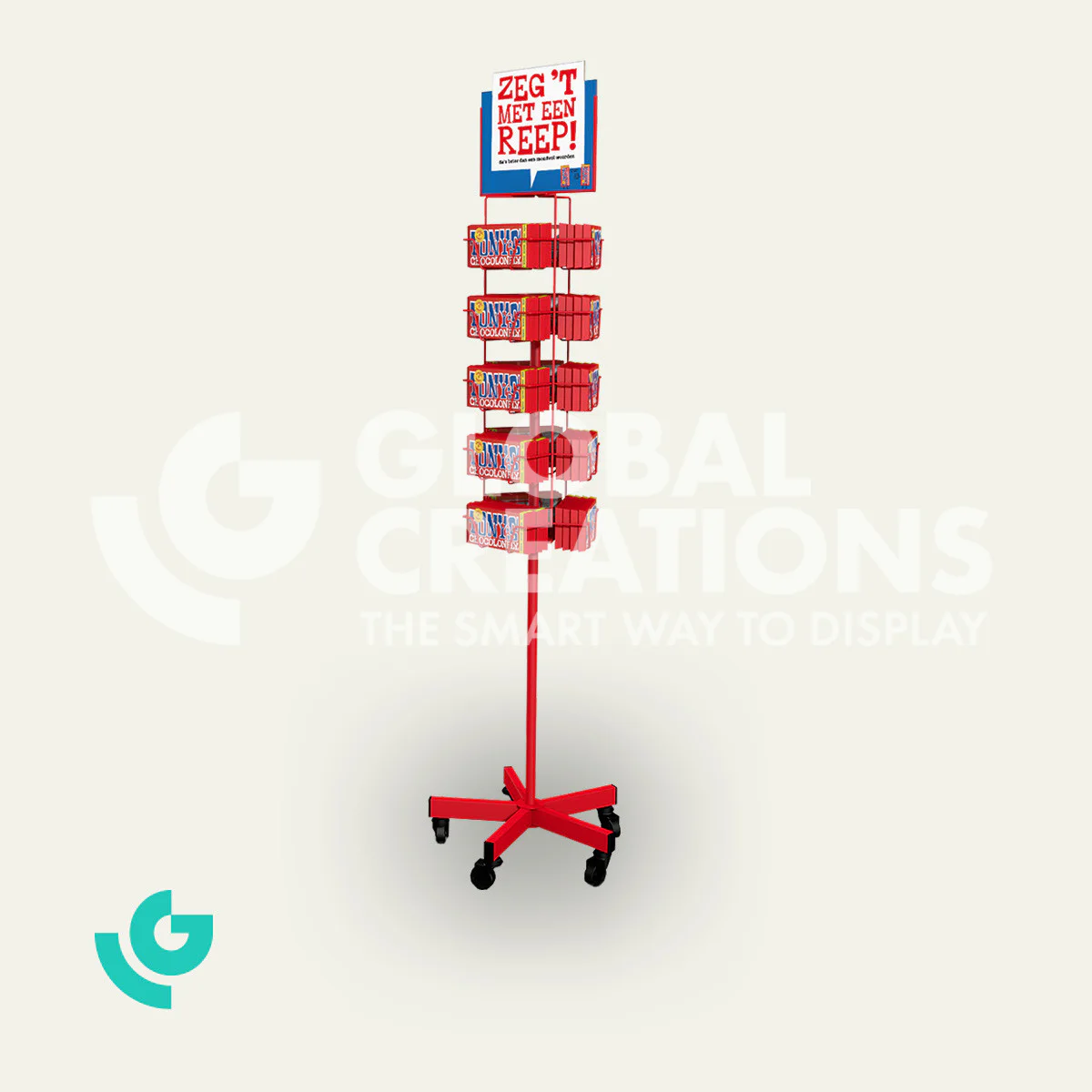 Metal floor displays - foodstuffs (0398)
