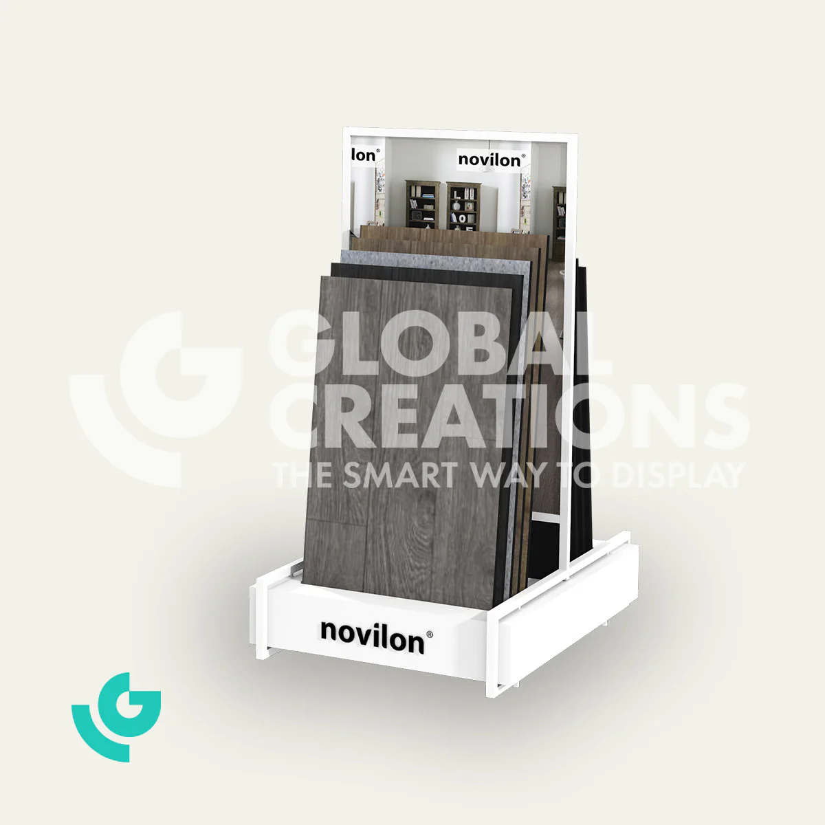 Metal floor displays - floors (0080)