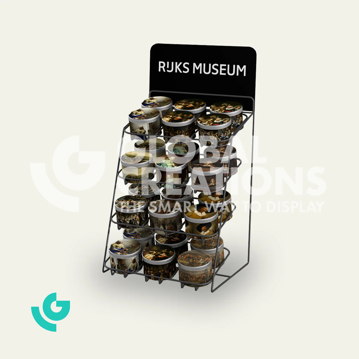 Metal counter displays - foodstuffs (0322)