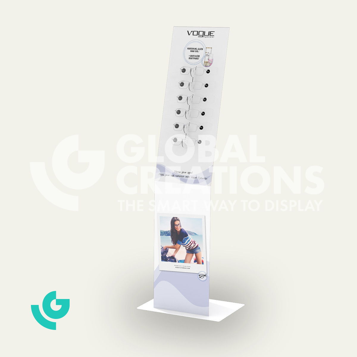 Metal floor displays - spectacles (0126)